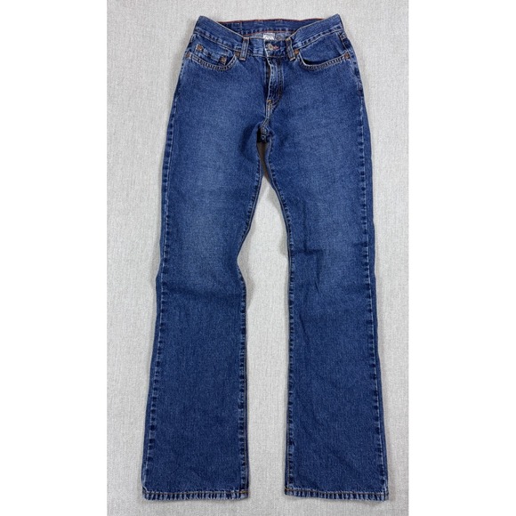 VTG Lucky Brand Peanut Pant 4/27 USA Low Rise Flare 33" Inseam Y2K Tall 90s - Picture 2 of 16